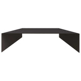 Garden Cover Profile 10 pcs 100 x 20 x 5 cm Steel Black 8012921