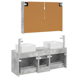 Bathroom Furniture Set 4 pcs Concrete Grey 3406786