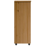 Rolling Cabinet with Drawers MOSS Honey Brown Solid Wood Pine 4015787
