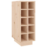 ZNTS Wine Cabinet 23x34x61 cm Solid Wood Pine 820971