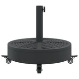 Parasol Base with Wheels for 38 / 48 mm Poles 27 kg Round 4007985
