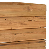 Raised Bed 100x40x55 cm Recycled Teak Wood and Steel 47425