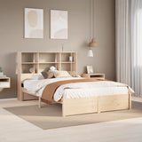 Bookcase Bed without Mattress 120x200cm Solid Wood Pine 3322391