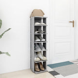 Shoe Cabinet Concrete Grey 27.5x27x102 cm Engineered Wood 808493