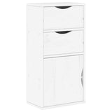 4 Piece TV Units with Storage ODDA White Solid Wood Pine 3365373
