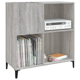 ZNTS Record Cabinet Grey Sonoma 84.5x38x89 cm Engineered Wood 832003