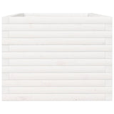 Garden Planter White 90x60x45.5 cm Solid Wood Pine 847279