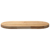 Table Top 80x40x4 cm Solid Wood Oak Oval 4009065