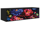 Wall-mounted TV Cabinet KIEL 102 x 33 x 40 cm Black Oak 8007178