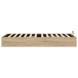 Ottoman Bed Frame Sonoma Oak 203 x 90 x 25 cm Engineered Wood 3409255