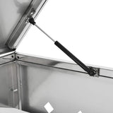 145381 Triple Wheelie Bin Shed 240 L Stainless Steel