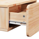 Bedside Table Brown 44 x 32.5 x 40 cm Solid pine wood 873487