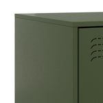 ZNTS Bedside Cabinet Olive Green 34.5x39x62 cm Steel 841783