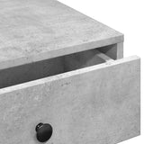 Coffee Table Concrete Grey 90x90x28 cm Engineered Wood 848090