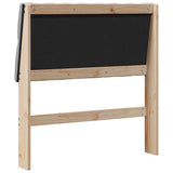 Upholstered Headboard Light Grey 90 cm Solid Pine Wood 879359