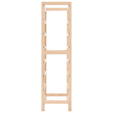 Wine Rack Cedar Wood 57.5x28x102 cm 246441