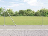 Welded Wire Fence with Concrete Base 10 x 1.5 m 3353777