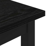 Bench Black Oak 200 x 35 x 45 cm Engineered Wood 892608