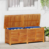 Garden Storage Box with Louver 150x50x56 cm Solid Wood Acacia 365842
