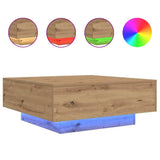Coffee Table Artisan Oak 80 x 80 x 31 cm Engineered Wood 863001