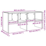 Shoe Rack Stackable Sonoma Oak 89.5x30x40 cm 858843