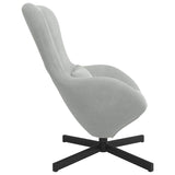 Egg Chair Light Grey 63 x 73 x 90 cm Velvet 42002756