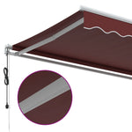 Automatic Retractable Awning Burgundy 350x250 cm 3310183