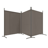 3-Panel Room Divider Anthracite 525x180 cm Fabric 350280