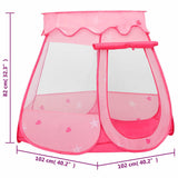 Children Play Tent with 250 Balls Pink 102x102x82 cm 3107724