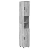 Bathroom Furniture Set with Drawer with Shelf 4 pcs Grey Sonoma 3393089