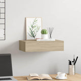 Wall-mounted Drawer Shelf Oak 40x23.5x10cm MDF 330247