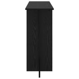 Console Table Black Oak 100 x 30 x 75 cm Engineered Wood 8001168