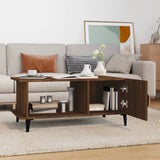 Coffee Table Brown Oak 90x50x40 cm Engineered Wood 817548