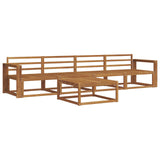 Outdoor Sofa Set 5 pcs Natural Solid Acacia Wood 3367162