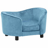 Dog Sofa Turquoise 69x49x40 cm Plush 171026