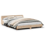 Bed Frame without Mattress 140x200 cm Solid Wood Pine 850728