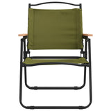 Camping Chair Set of 2 Green 500D Oxford fabric with PE coating 319486
