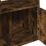 Bookcase Smoked Oak 70x36x189 cm Engineered Wood 3295321