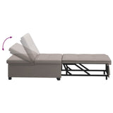 Sofa Bed Taupe 194 x 50 x 82 cm Plywood 42008587