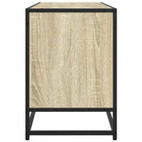 TV Cabinet Sonoma Oak 150x35x41 cm Engineered Wood and Metal 848860