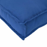 Cushion Set 3 pcs Royal Blue Oxford Fabric 3402136
