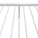 Metal Bed Frame without Mattress with Footboard White 80x200cm 350940