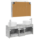 Bathroom Furniture Set 4 pcs Concrete Grey 3407098