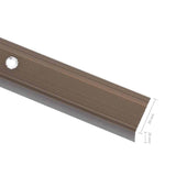 Stair Nosings in L-shape 15 pcs Aluminium 100 cm Brown 146764