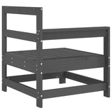 Garden Corner Sofas 2 pcs Grey Solid Wood Pine 825508