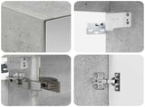 Bathroom Cabinet Set 5 pcs Concrete Grey Engineered Wood 3406434