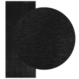Rug HUARTE Short Pile Soft and Washable Black 80x200 cm 375110
