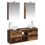 Bathroom Cabinet Set 5 pcs Old Wood Engineered Wood 3406677
