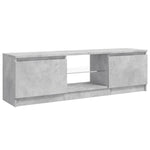 ZNTS TV Cabinet with LED Lights Concrete Grey 120x30x35.5 cm 804287