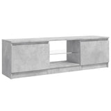 ZNTS TV Cabinet with LED Lights Concrete Grey 120x30x35.5 cm 804287